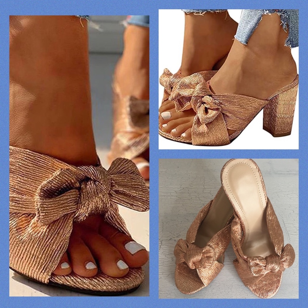 Chunky Hill Bowknot Sandals size 7